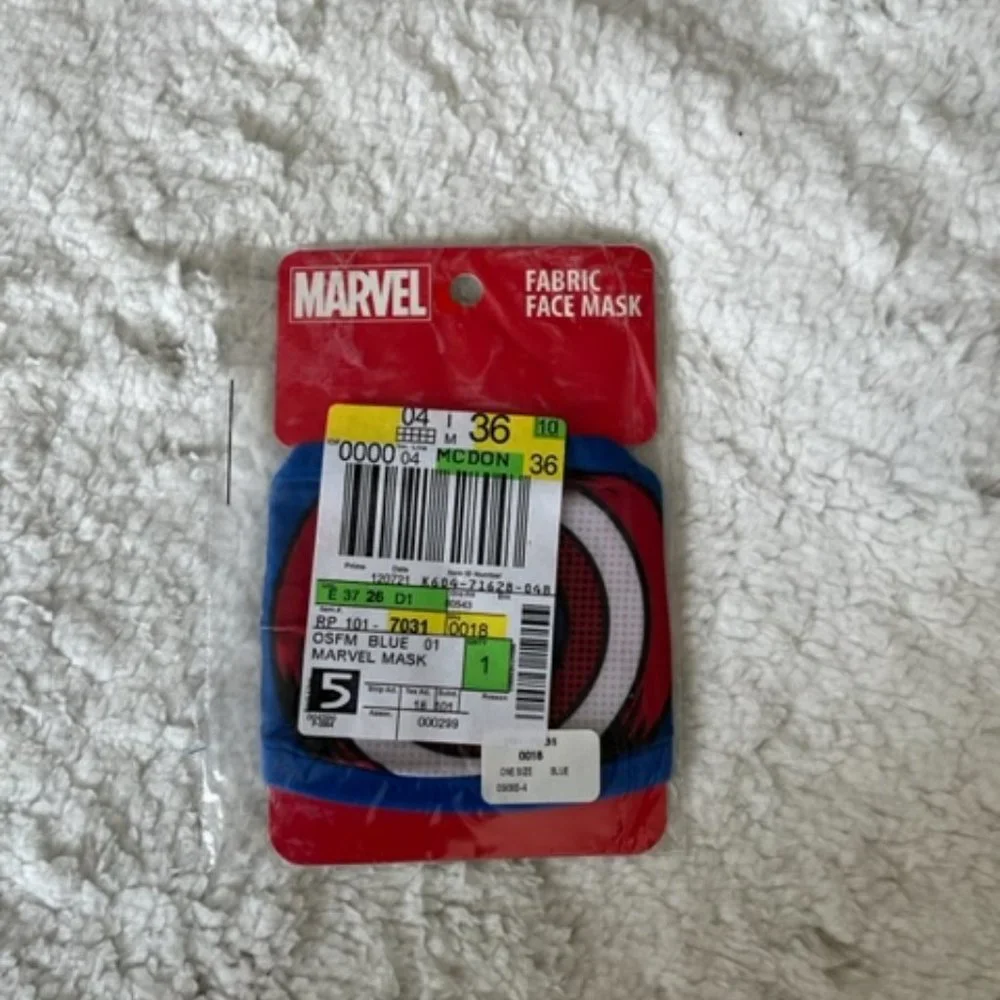 Marvel Kid's Face Mask - NWT